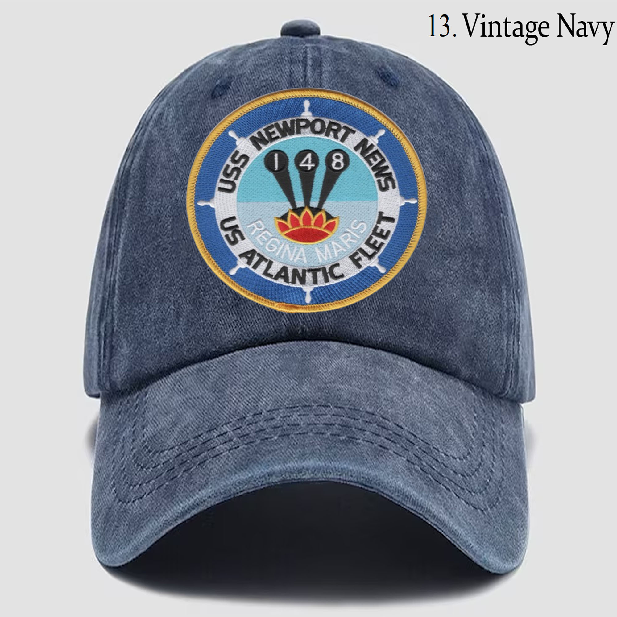 Custom Personalization Embroidery Hat USS Newport News CA-148